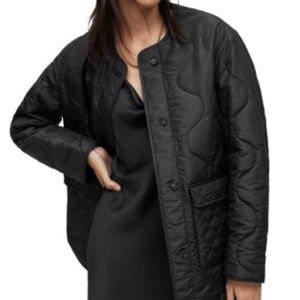 All Saints Foxi Quilted Black Jacket US 10